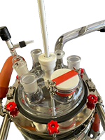 10 Liter (L) Capacity Single Jacket Filter Glass Reactor - 6