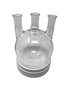 2000 Milliliter (mL) Volume 3-Neck Round Bottom Flask - 2