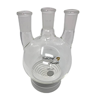 1 Liter (L) Capacity High Quality Glassware Round Bottom 3-Neck Flask